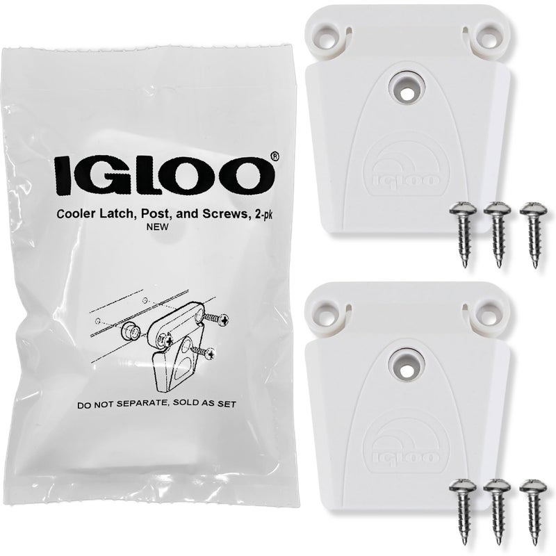 Igloo Cooler Plastic Latch with Single-Screw Post and Screws (2-Pack) - Made in The USA - Contains UV Inhibitors - Image 1